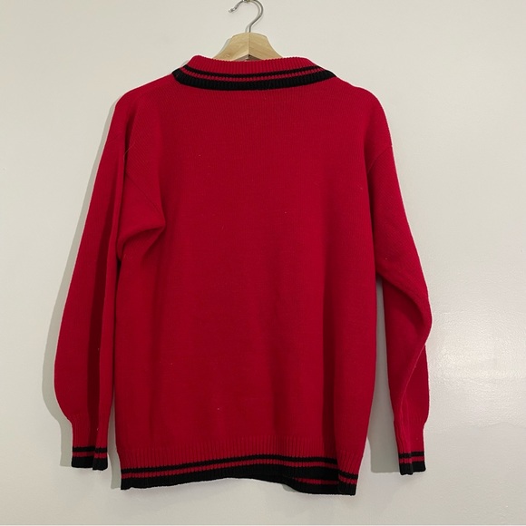 Vintage | Darian Red Knit Pull Over Sweater - Picture 5 of 11